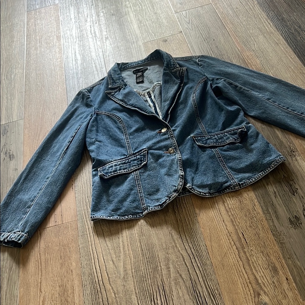 FOR JOSEPH Denim Blazer Jacket Size: Large (L) - Picture 10 of 16